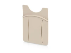 Картхолдер для телефона с держателем Trighold, светло-бежевый фото