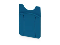 Картхолдер для телефона с держателем Trighold, ярко-синий фото