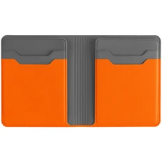 Картхолдер с отделением для купюр Dual, оранжевый фото