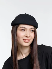 Кепка без козырька Molti Marinero, черная фото