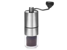 Кофемолка механическая Alegría, серебристая фото