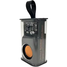 Колонка беспроводная Jazzy, прозрачная / черный фото