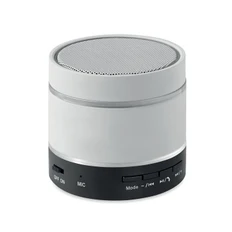 Колонка Bluetooth круглая, 300 mAh, серая фото