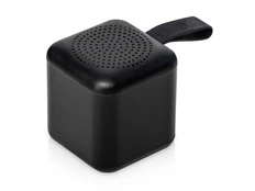 Колонка портативная Evolt TWS с подсветкой лого Tiny, 3 Вт, черная фото
