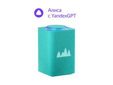 Колонка умная Яндекс Станция Макс с Алисой, Zigbee, 65 Вт, бирюзовая фото