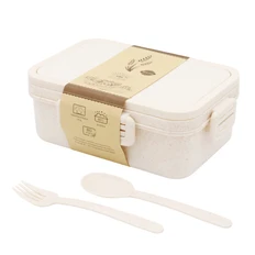 Контейнер для еды Inar из пшеничного волокна, бежевый фото