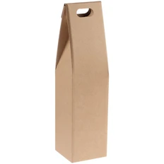 Коробка для бутылки Vinci, крафт фото