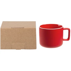 Коробка для кружки Fusion, бежевая фото