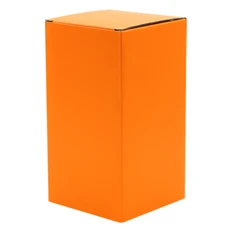 Коробка глянцевая для термокружки Surprise, оранжевая фото