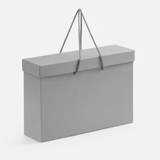 Коробка Handgrip, горизонтальная, серая фото