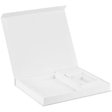 Коробка под ежедневник, аккумулятор и ручку Daily Touch, ver. 2, белая фото