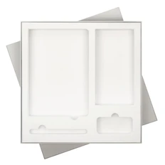 Коробка подарочная с ложементом для ежедневника, ручки и аккумулятора Portobello, серая фото