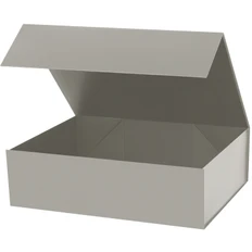 Коробка подарочная с магнитным клапаном Portobello, большая, серая фото