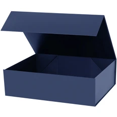 Коробка подарочная с магнитным клапаном Portobello, большая, синяя фото