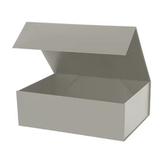 Коробка подарочная с магнитным клапаном Portobello, средняя, серая фото