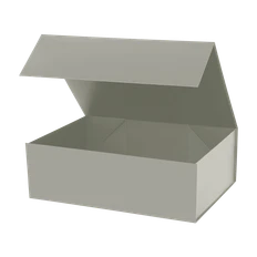 Коробка подарочная с магнитным клапаном Portobello, средняя, серая фото