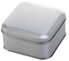 Коробка Pragmax S, квадратная, серебристая фото