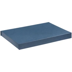 Коробка с ложементом под ежедневник А4 и ручку Roomy, синяя фото