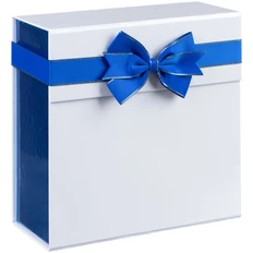 Коробка складная Gallant, M, белая / синяя фото