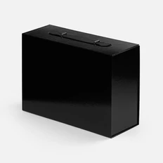 Коробка складная Holdfold, M, черная фото