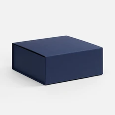 Коробка складная Quadra Fold, темно-синяя фото