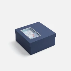 Коробка The Blue Bear, S, темно-синяя фото