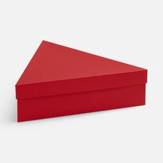 Коробка трехгранная Trigon, красная фото