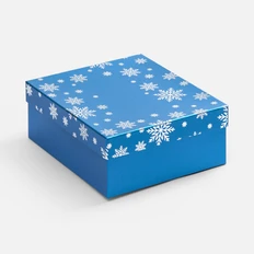 Коробка Wintry, синяя фото