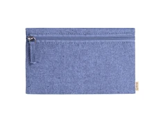 Косметичка из переработанного хлопка Remo, синяя фото