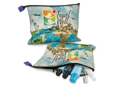 Косметичка дорожная с возможностью полноцветной печати, бежевая фото