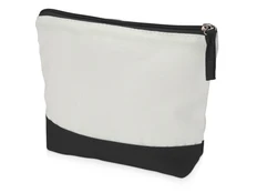 Косметичка хлопковая Cotton, белая / черная фото