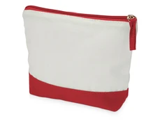 Косметичка хлопковая Cotton, белая/красная фото