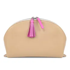 Косметичка Holdmark Beauty Collection Maxi, бежевая / розовая фото