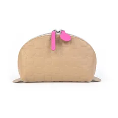 Косметичка Holdmark Beauty Collection Mini, бежевая / розовая фото