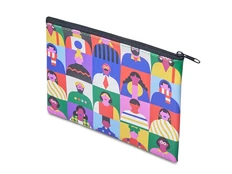 Косметичка с возможностью полноцветной печати, 13 х 18 см, разноцветная фото