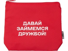 Косметичка Yoony Amalia с термотрансфером, красная фото