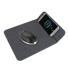 Коврик для мышки с беспроводной зарядкой Gratto, черный фото