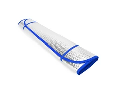 Козырек автомобильный солнцезащитный Kini, серебристый / синий фото