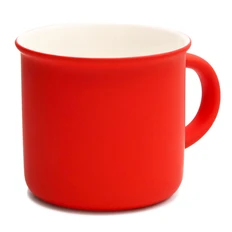 Кружка Camping, soft touch, 380 мл, красная фото