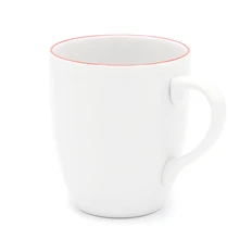 Кружка Chelsea, белая / красная фото