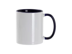 Кружка для сублимации, 330 мл, белая / черная фото