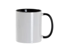 Кружка для сублимации Стандарт А, 330 мл, d=82 мм, белая / черная фото