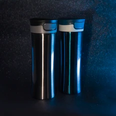 Кружка дорожная Формула, 450 мл, синий, синий фото