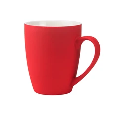 Кружка Elegante, soft touch, 350 мл, красная фото