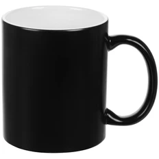 Кружка фаянсовая глянцевая «Хамелеон», 330 мл, черная фото