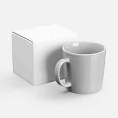 Кружка фарфоровая Molti Valotti Grand, серая фото