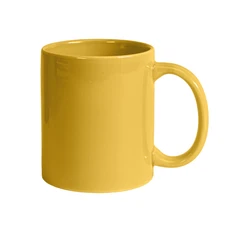 Кружка керамическая Mycup Decol, 330 мл, премиум, желтая фото