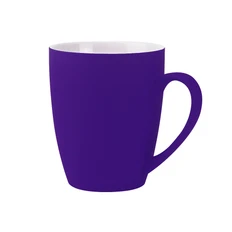 Кружка керамическая с покрытием soft touch Elegante, 350 мл, фиолетовая фото