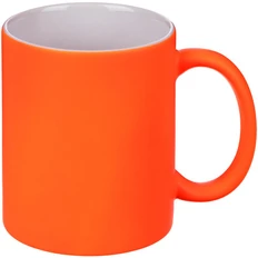 Кружка керамическая Colorido, 320 мл, оранжевый неон фото