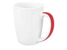 Кружка керамическая Good Day, 320 мл, белая / красная фото